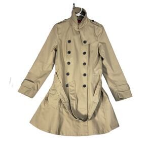 Banana Republic Rain Trench Coat Woman S Double Breast Lined Belted Storm Collar